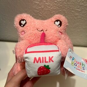 Cuddle Barn Pink Starberry scented frog plush